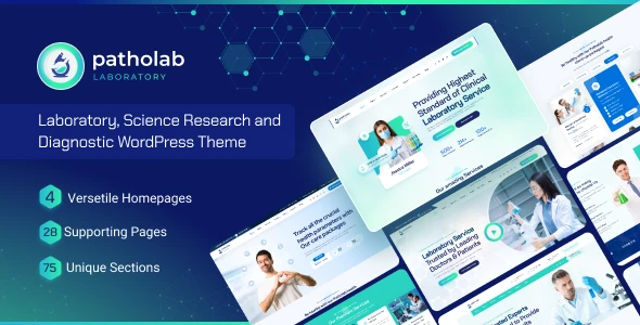 Patholab – Laboratory &amp; Science Research WordPress Theme
