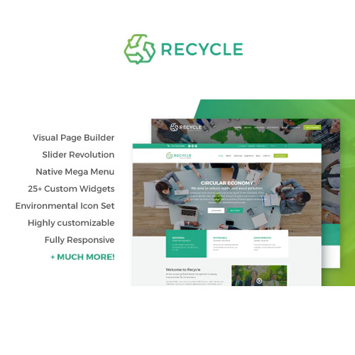 Recycle – Environmental &amp; Green Business WordPress Theme
