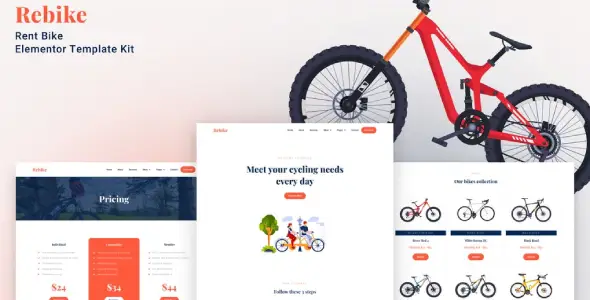 Rebike – Rent Bike Elementor Template Kit