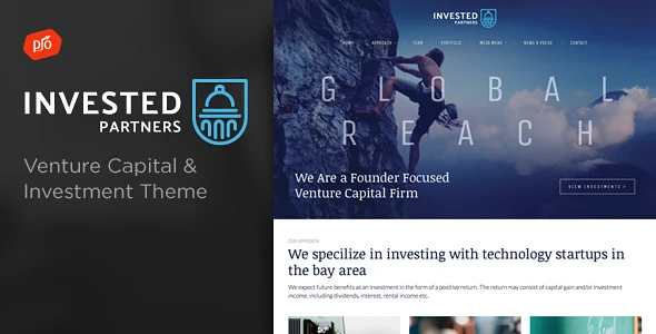 Invested – Venture Capital &amp; Investment WordPress Theme