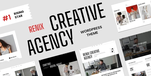 Renix – Digital Agency &amp; Creative Portfolio Elementor Theme