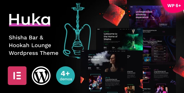 Huka – Shisha Bar &amp; Hookah Lounge WordPress Theme