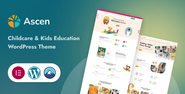 Ascen – Childcare &amp; Kids Education WordPress Theme