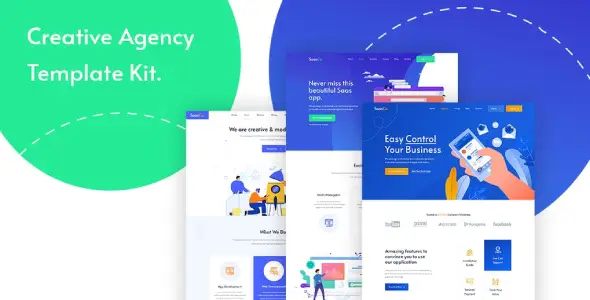 SassCo – App Landing &amp; Startup Elementor Template Kit