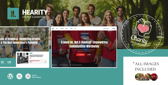 Hearity – Charity &amp; Donation WordPress Theme