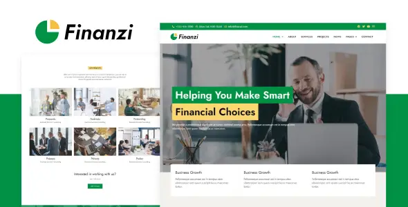 Finanzi – Finance &amp; Business Elementor Template Kit