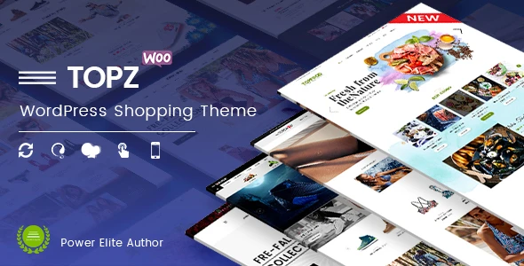 TopZ – Food Store &amp; Sport Fashion Shop WooCommerce WordPress Theme