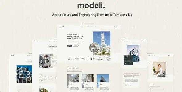 Modeli – Architecture &amp; Engineering Elementor Template kit
