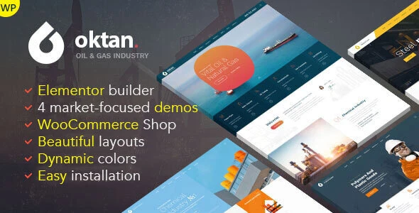 Oktan – Oil &amp; Gas Industry WordPress Theme
