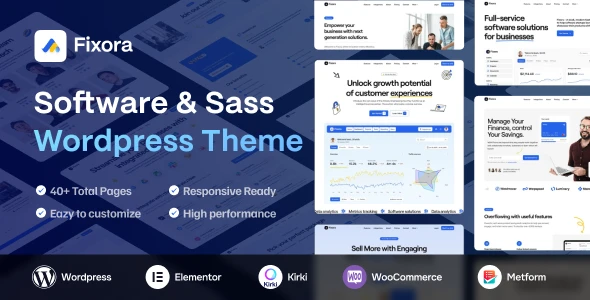 Fixora – SaaS &amp; Startup WordPress Theme