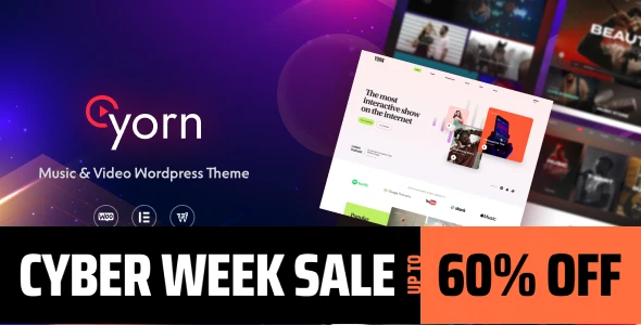 Yorn – Music &amp; Video WordPress Theme