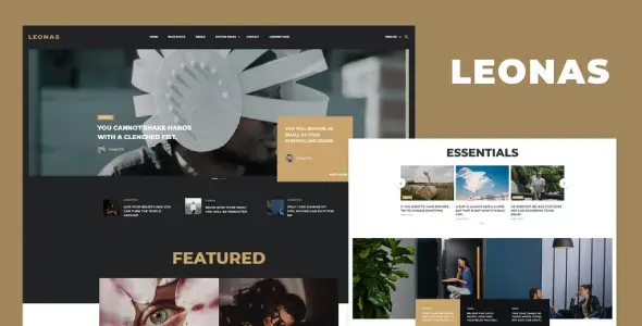Leonas – Blog &amp; Magazine Elementor Template Kit