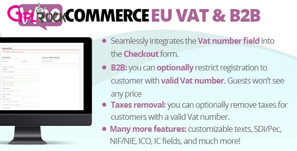 WooCommerce Eu Vat &amp; B2B