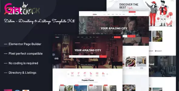 Ziston – Directory &amp; Listings Elementor Template Kit