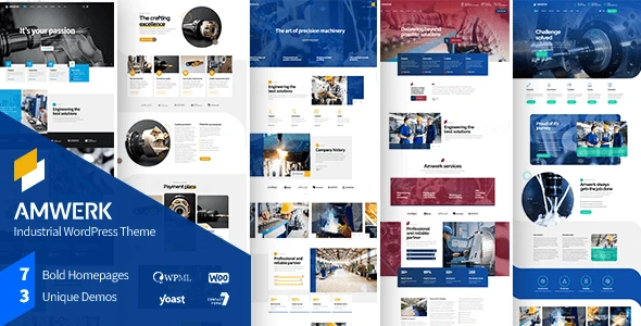 Amwerk – Industry &amp; Corporate Business WordPress Theme