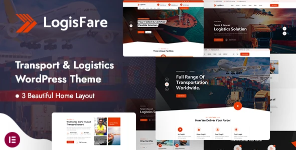 LogisFare – Transport &amp; Logistics WordPress Theme