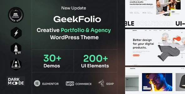 Geekfolio – Elementor Creative Portfolio &amp; Agency WordPress Theme