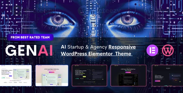 Gen AI – AI Agency &amp; Technology Startup Elementor WordPress Theme