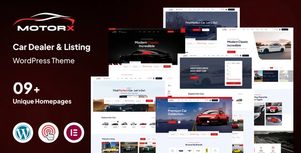 Motorx – Car Dealer &amp; Listing WordPress Theme