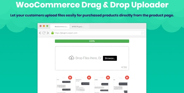WooCommerce Drag &amp; Drop Uploader | Ajax File Upload