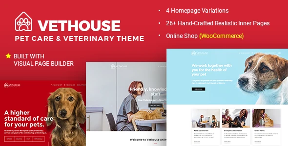 Vethouse – Pet Care &amp; Veterinary Theme