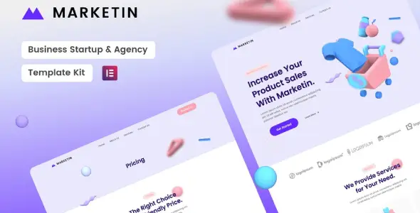 Marketin – Business Startup &amp; Agency Elementor Template Kit