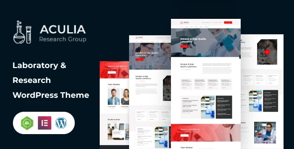 Aculia | Laboratory &amp; Research WordPress Theme