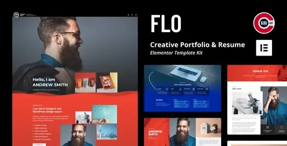 FLO – Creative Portfolio &amp; Resume Template Kit