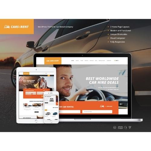 Cars4Rent | Car Rental &amp; Taxi Service WordPress Theme