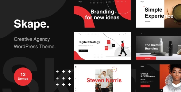 Skape – Creative &amp; Modern Agency WordPress Theme