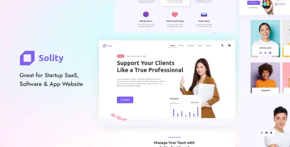 Solity – SaaS &amp; Startup Elementor Template Kit