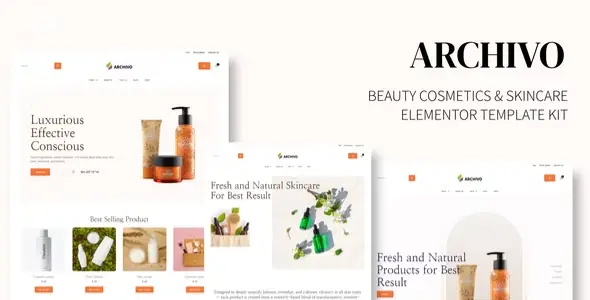 Archivo – Beauty Cosmetics &amp; Skincare Elementor Template Kit