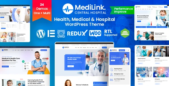 Medilink – Health &amp; Medical WordPress Theme