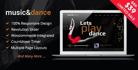 Music &amp; Dance WordPress Theme