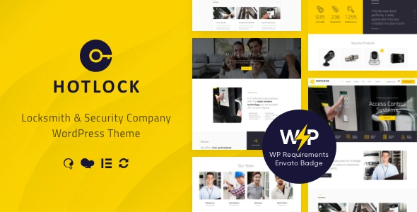HotLock | Locksmith &amp; Security Systems WordPress Theme + RTL