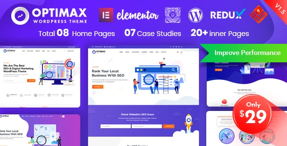 Optimax – SEO &amp; Marketing WordPress Theme