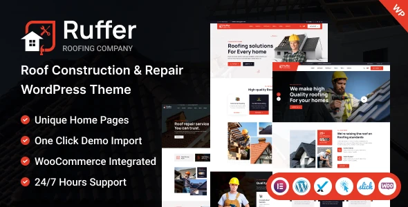 Ruffer – Roof Construction &amp; Repair WordPress Theme