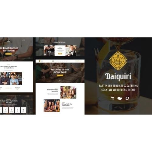 Daiquiri - Bartender Services &amp; Catering Cocktail WordPress Theme