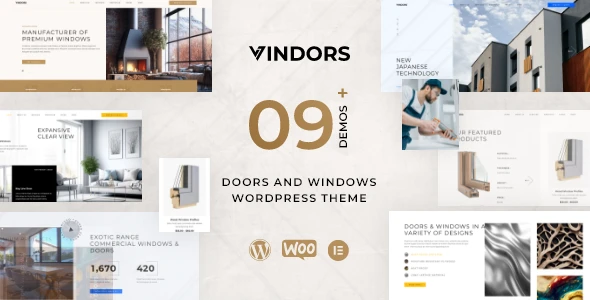 Vindors – Windows &amp; Doors Company WordPress Theme