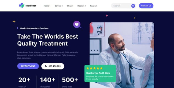 Meditest - Health Care Medical &amp; Hospital Theme
