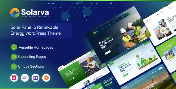 Solarva – Ecology &amp; Solar Energy Theme