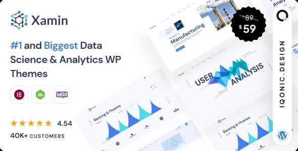 Xamin – Data Science &amp; Analytics SaaS WordPress Theme