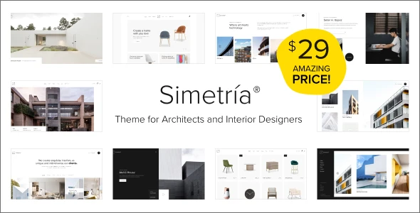 Simetria – Architecture &amp; Interior WordPress Theme