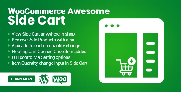 WooCommerce Side Cart – Slide-In Cart with Ajax &amp; Mini Cart Features