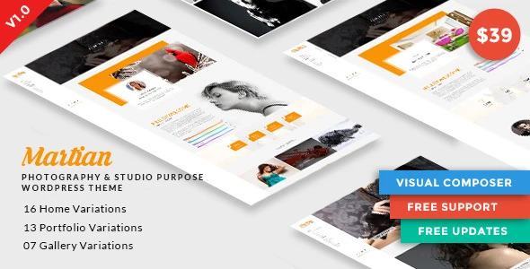 Martian | Photography &amp; Studio Purpose WordPress Theme