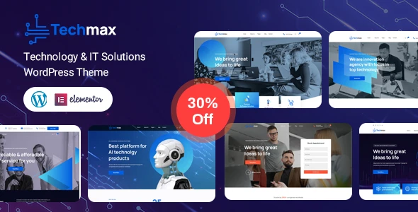 Techmax – IT Solutions &amp; Technology WordPress Theme