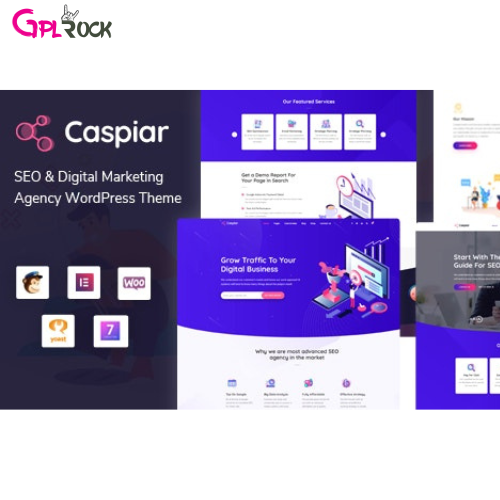 Caspiar | Digital Marketing &amp; Agency WordPress Theme