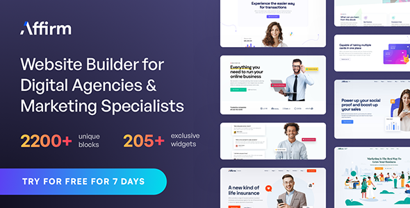 Affirm - Marketing &amp; Digital Agency WordPress Theme