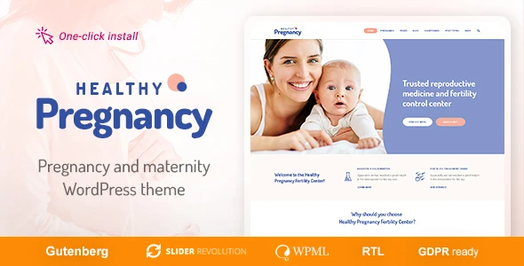 Healthy Pregnancy – Health &amp; Medical WordPress Theme