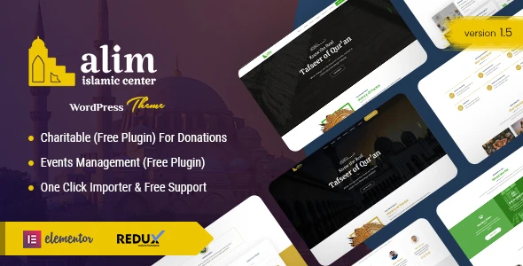 Alim – Islamic Institute &amp; Mosque WordPress Theme + RTL